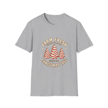 Farm Fresh Christmas Trees T-Shirt | Retro Holiday Tree Design