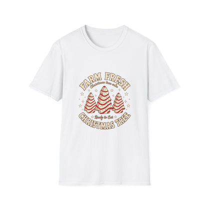 Farm Fresh Christmas Trees T-Shirt | Retro Holiday Tree Design