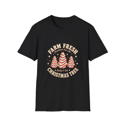 Farm Fresh Christmas Trees T-Shirt | Retro Holiday Tree Design