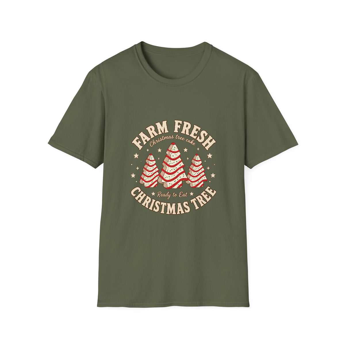 Farm Fresh Christmas Trees T-Shirt | Retro Holiday Tree Design