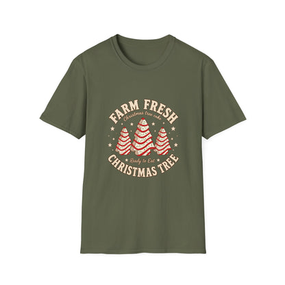 Farm Fresh Christmas Trees T-Shirt | Retro Holiday Tree Design
