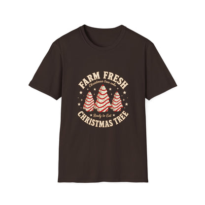 Farm Fresh Christmas Trees T-Shirt | Retro Holiday Tree Design