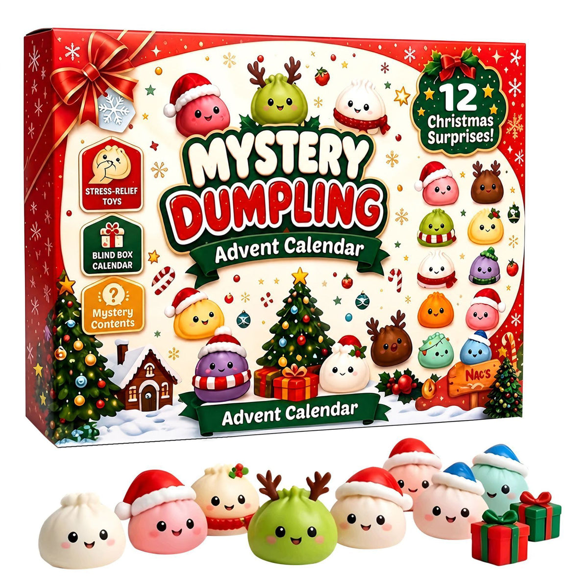 Christmas Squishy Advent Calendar Blind Box